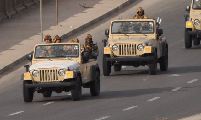 Military men in Tripoli. Image (original owner unknown) published on the Libyan Youth Movement's public Facebook page.