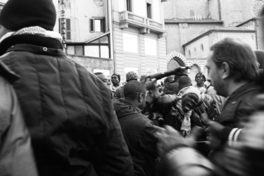 Antiracismeprotest in Florence. Foto van Antonella Beccaria op Flickr (CC-NC SA-2.0).