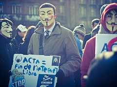 No ACTA - Strasbourg. Photo by Christophe Kaiser on Flickr, CC-license-BY