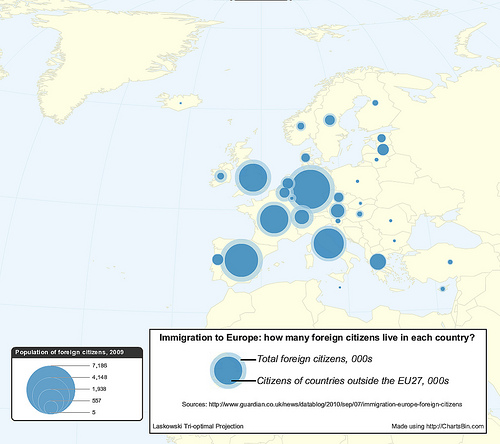 Estrangeiros na Europa. Imagem de Digital Dreams no Flickr (CC-BY)