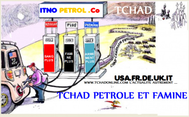 Cartoon on the impact of oil exploitation in Chad- via Tchadonline.com - Public Domain