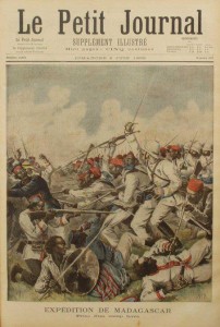 Illustrazione sul Petit Journal della guerra coloniale in Madagascar 