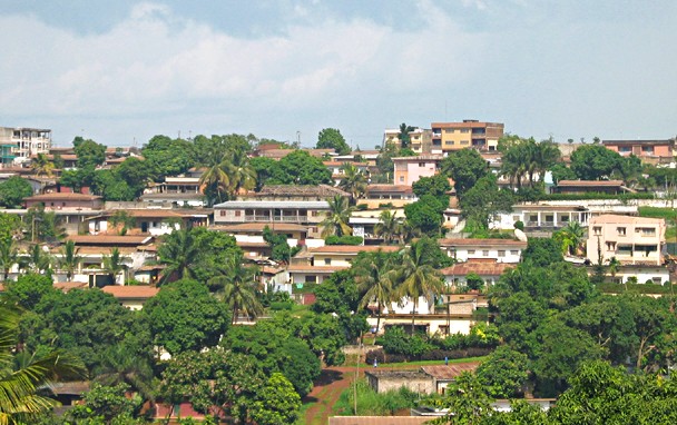 Vue sur Yaoundé, Capitale du Caméroun -Domaine public