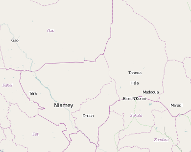 Le département de Tahoua, cartographié par le projet Mapping for Niger