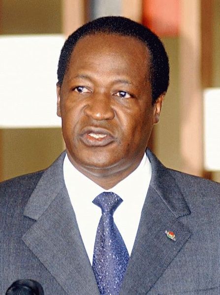 Blaise Compaoré, président du  Burkina Faso depuis 1987 via wikipédia CC-NC-BY