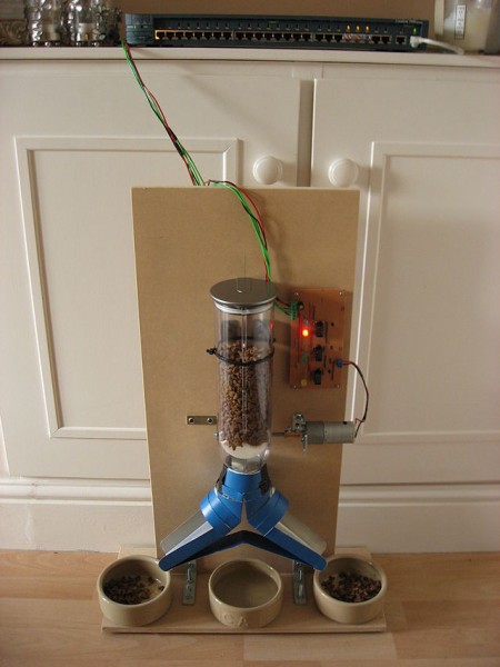 A feeder for house cats controlled by internet in a home CC BY 3.0