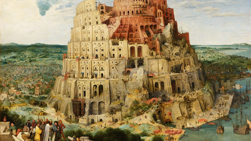 La tour de Babel vue par Pieter Brueghel l'Ancien CC-BY-20